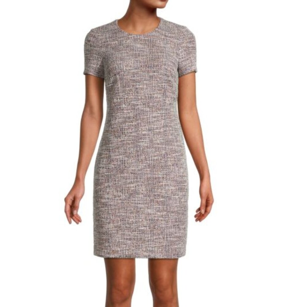 NWT CALVIN KLEIN Mixed Knit Dress Sz 10